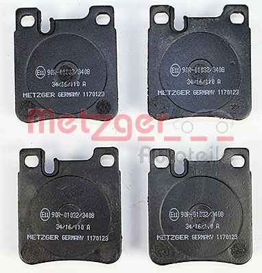 METZGER 1170123 Bremsbelagsatz, Scheibenbremse